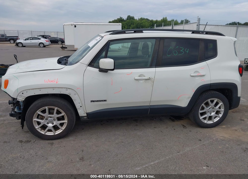 2019 JEEP RENEGADE LATITUDE FWD VIN: ZACNJABB1KPJ94443