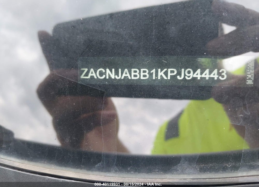 2019 JEEP RENEGADE LATITUDE FWD VIN: ZACNJABB1KPJ94443