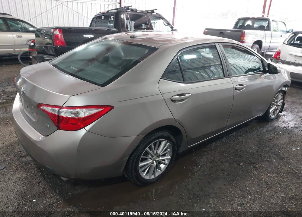 2015 TOYOTA COROLLA LE PREMIUM VIN: 2T1BURHE7FC419222