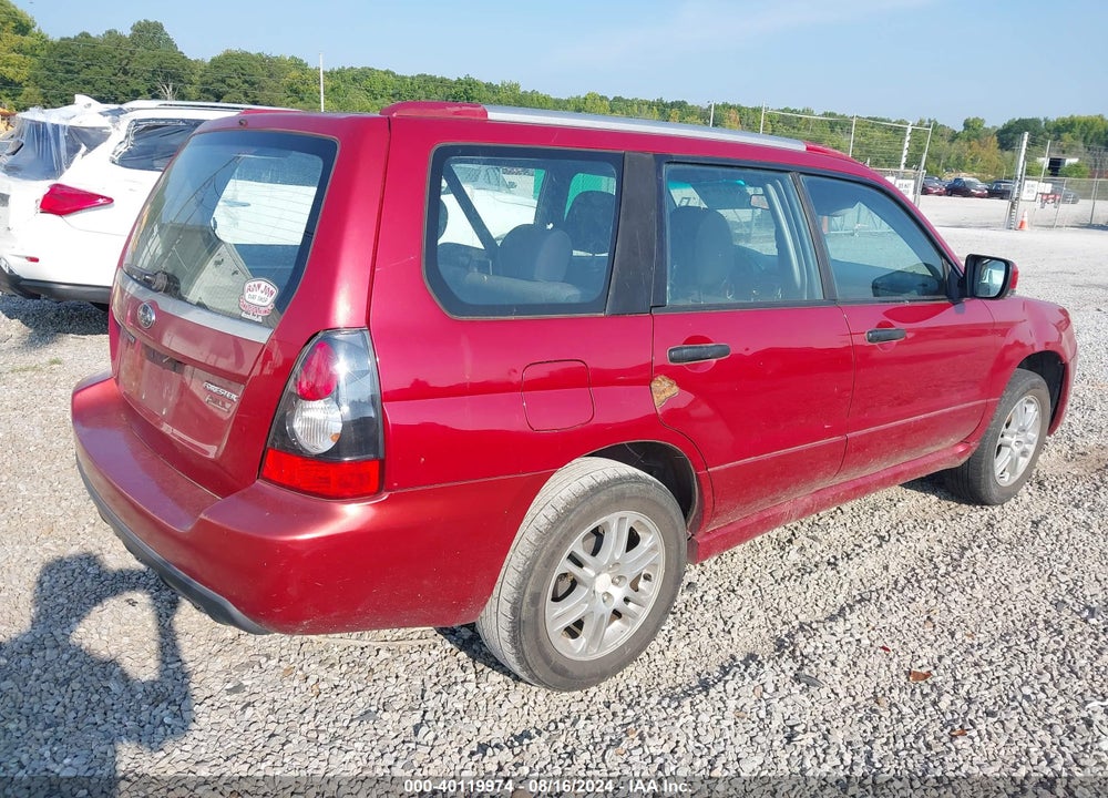 2008 SUBARU FORESTER SPORTS 2.5X VIN: JF1SG66638H726828