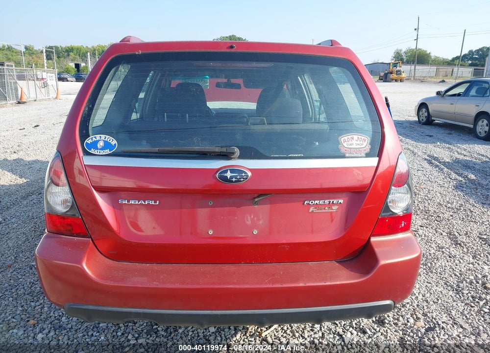 2008 SUBARU FORESTER SPORTS 2.5X VIN: JF1SG66638H726828