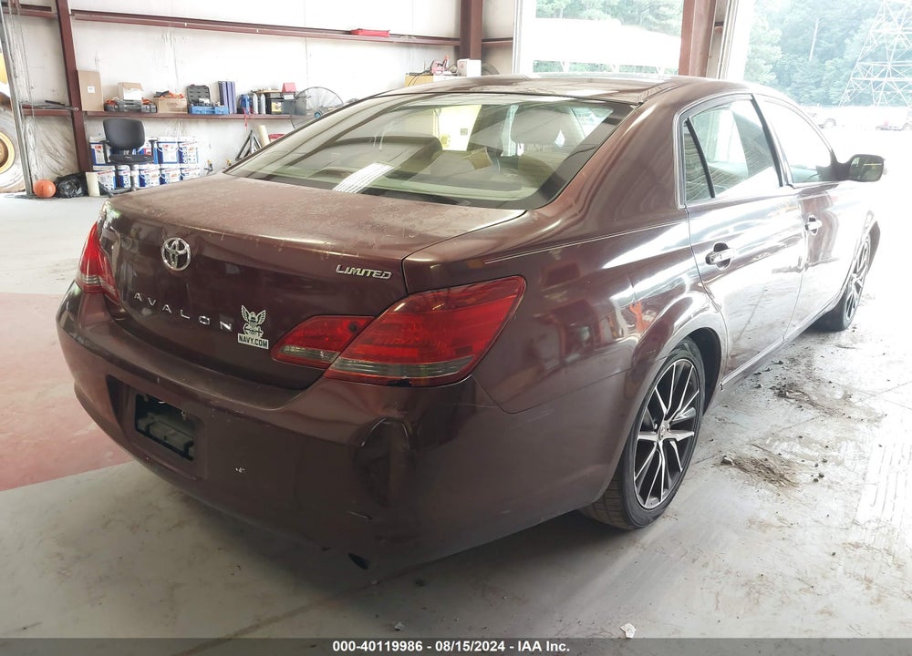 2008 TOYOTA AVALON LIMITED VIN: 4T1BK36B78U256326