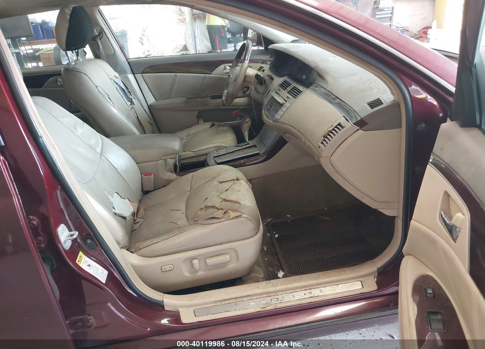 2008 TOYOTA AVALON LIMITED VIN: 4T1BK36B78U256326