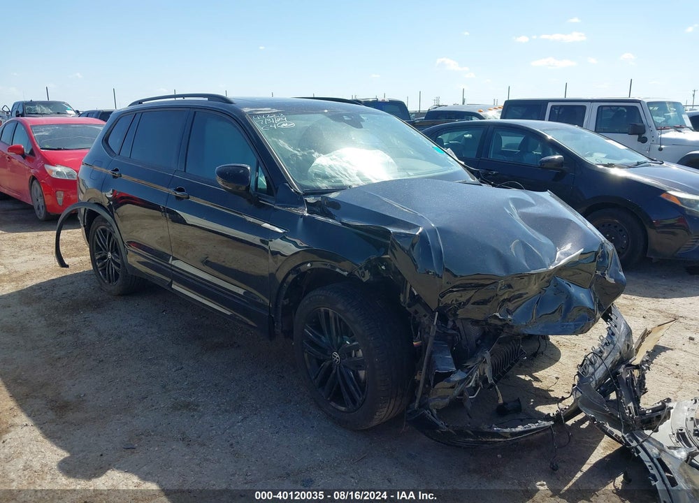 2022 VOLKSWAGEN TIGUAN 2.0T SE R-LINE BLACK VIN: 3VVCB7AX0NM107664