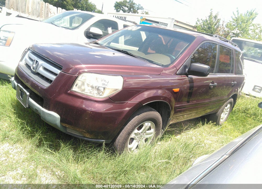 2007 HONDA PILOT LX VIN: 5FNYF28137B046718