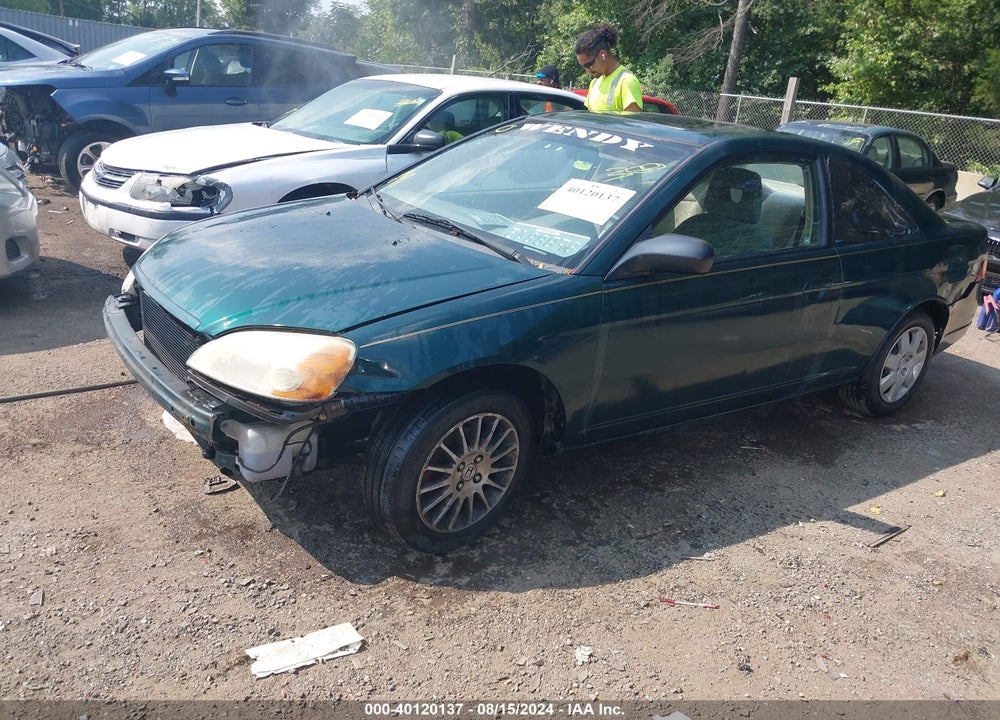 2001 HONDA CIVIC EX VIN: 1HGEM21951L096809