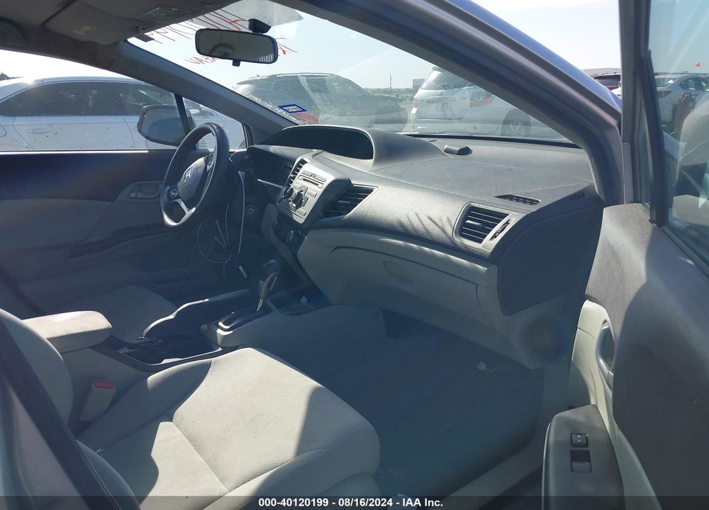 2012 HONDA CIVIC LX VIN: 19XFB2F51CE107654