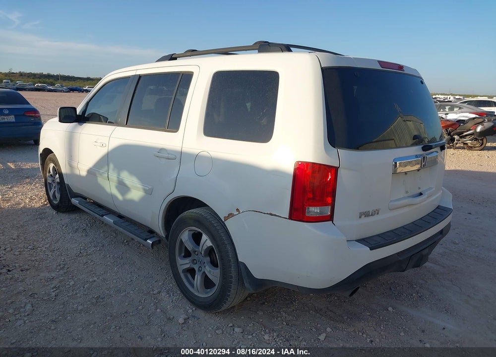2012 HONDA PILOT EX-L VIN: 5FNYF3H66CB014101