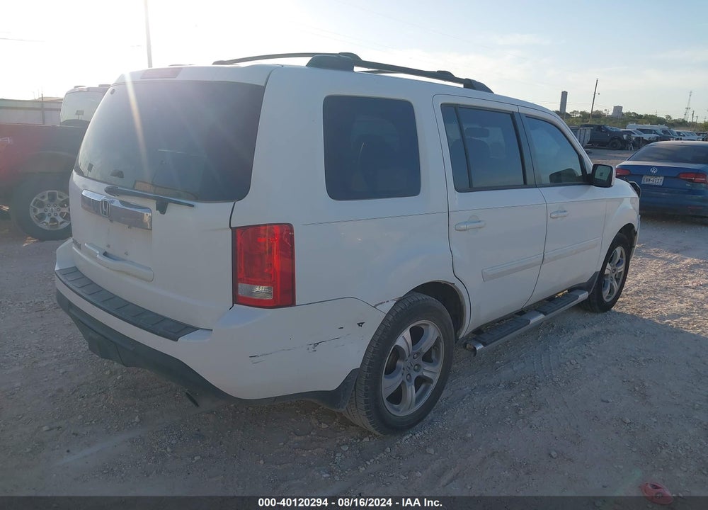 2012 HONDA PILOT EX-L VIN: 5FNYF3H66CB014101