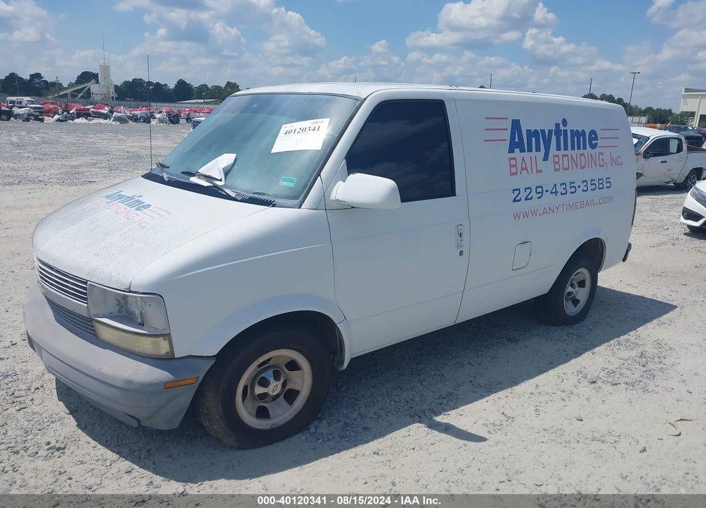 2001 CHEVROLET ASTRO VIN: 1GCDM19W21B117457