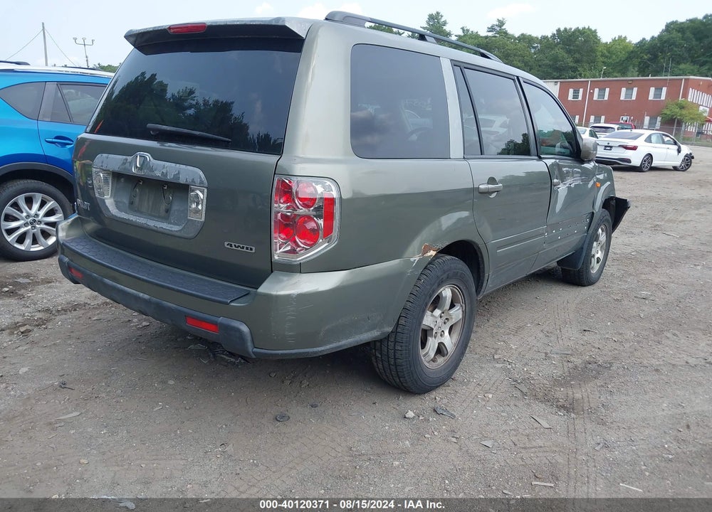 2007 HONDA PILOT EX-L VIN: 2HKYF18537H520620