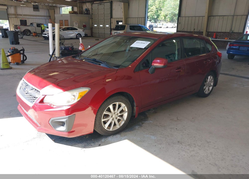 2012 SUBARU IMPREZA 2.0I PREMIUM VIN: JF1GPAB60CH246446
