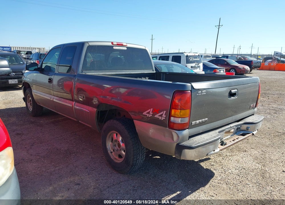 2000 GMC SIERRA 1500 SLE VIN: 2GTEK19T7Y1103628