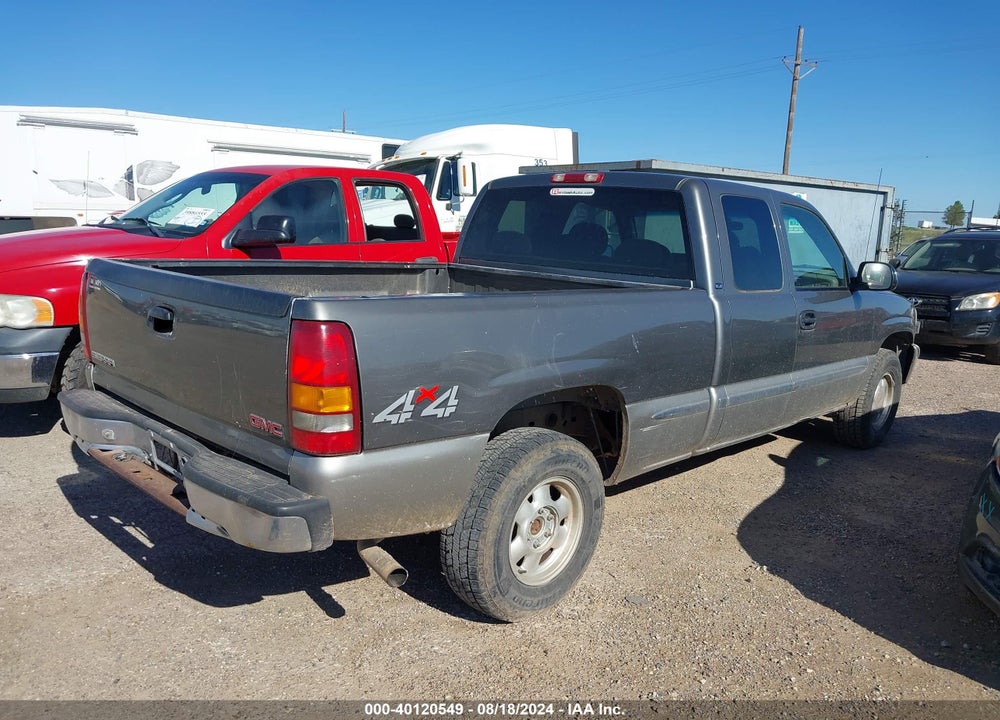 2000 GMC SIERRA 1500 SLE VIN: 2GTEK19T7Y1103628