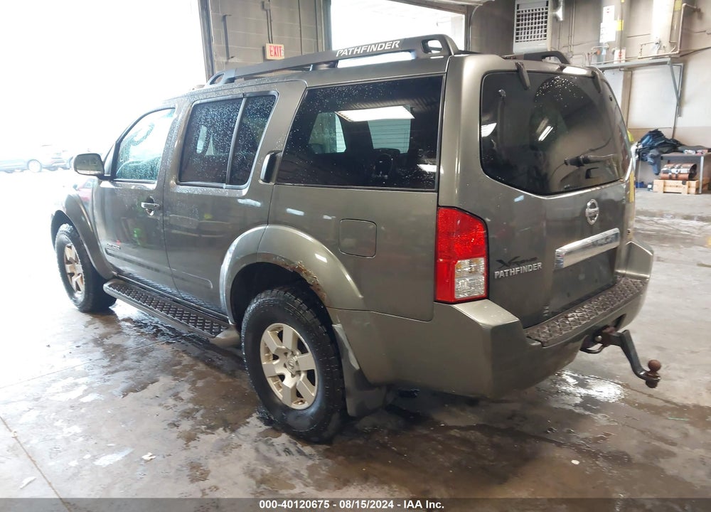 2007 NISSAN PATHFINDER SE OFF ROAD VIN: 5N1AR18W27C611855