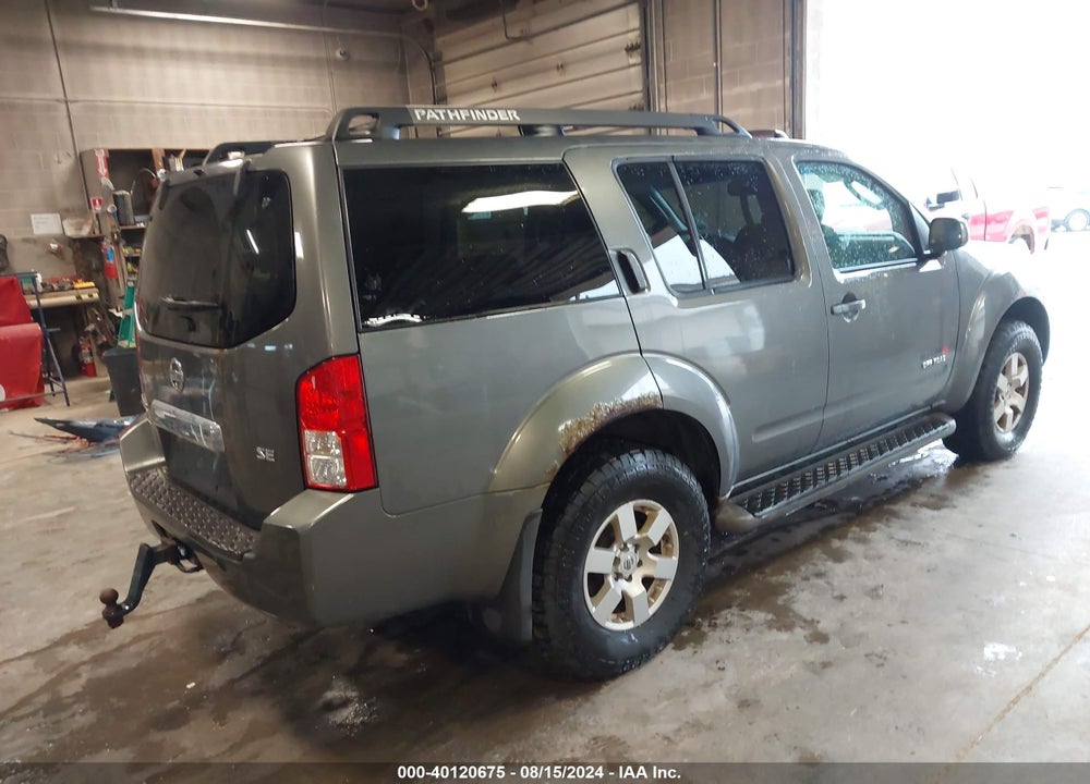 2007 NISSAN PATHFINDER SE OFF ROAD VIN: 5N1AR18W27C611855