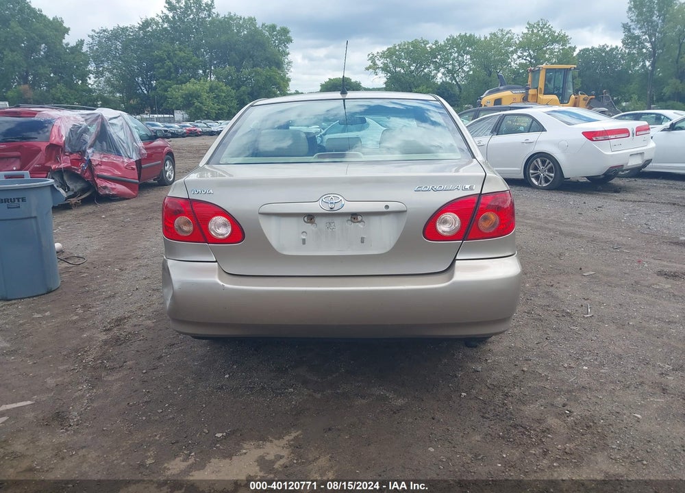 2005 TOYOTA COROLLA LE VIN: 1NXBR32E65Z516447