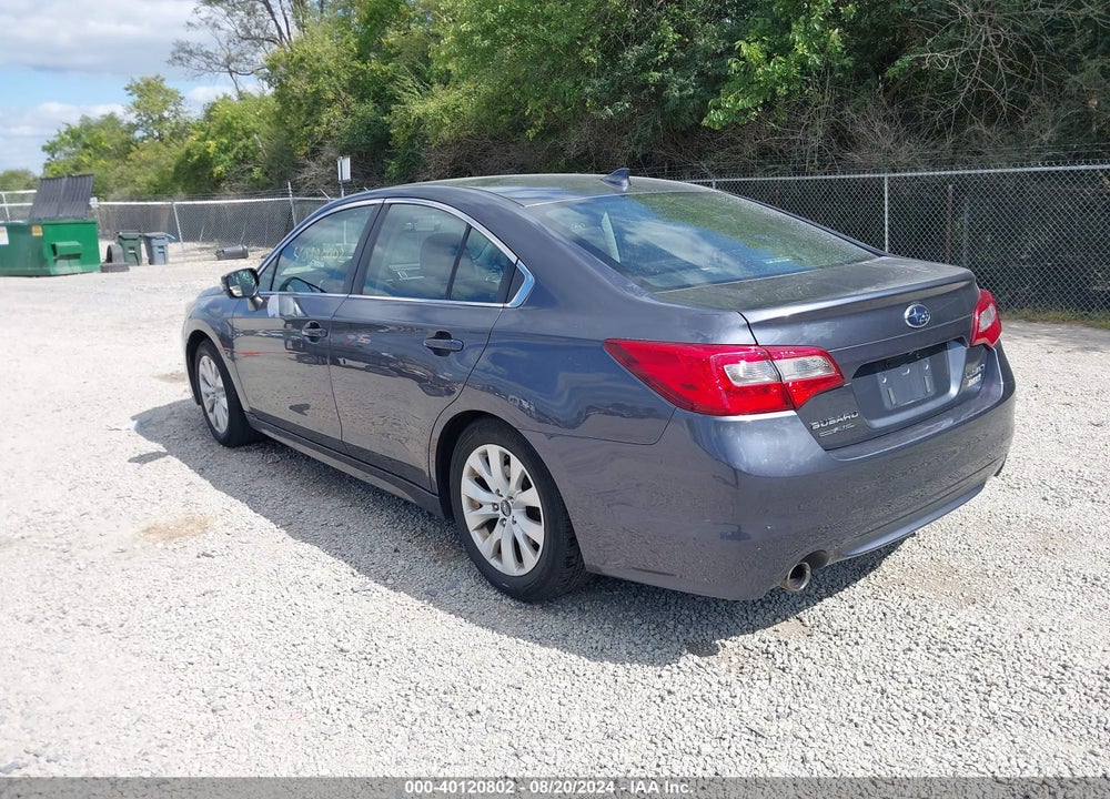 2017 SUBARU LEGACY 2.5I PREMIUM VIN: 4S3BNAF67H3021109