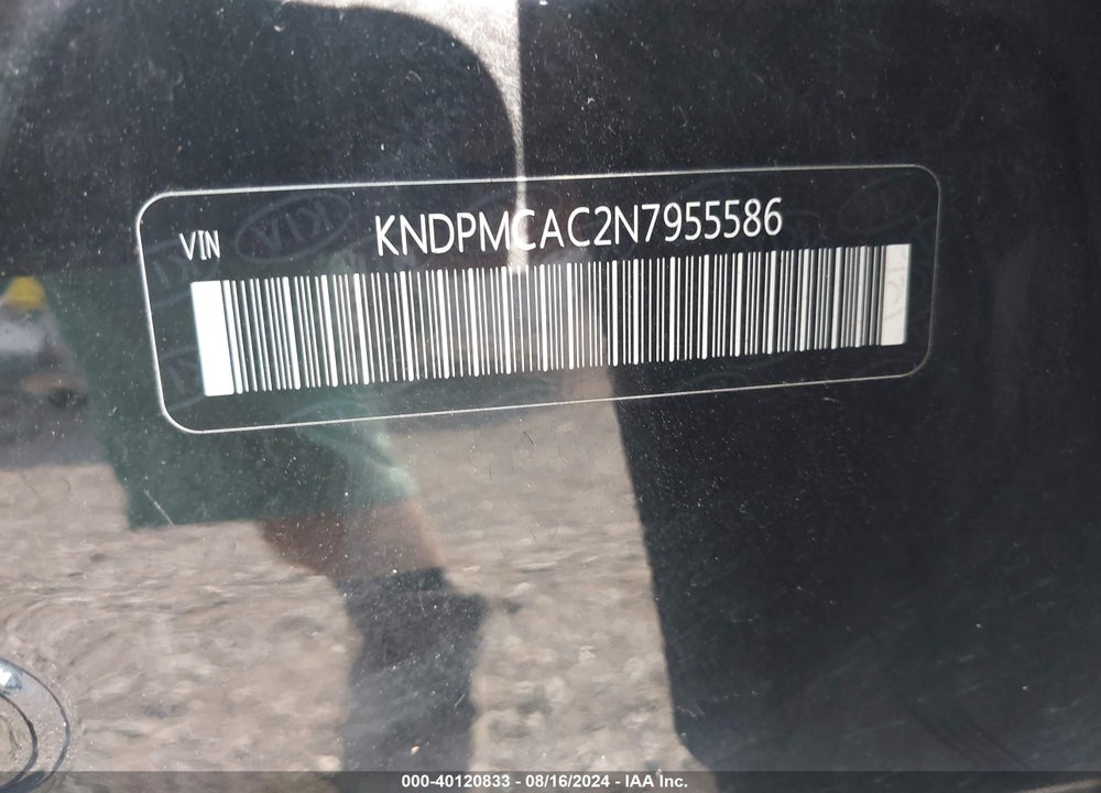2022 KIA SPORTAGE LX VIN: KNDPMCAC2N7955586