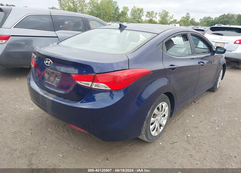 2013 HYUNDAI ELANTRA GLS VIN: 5NPDH4AE6DH154877