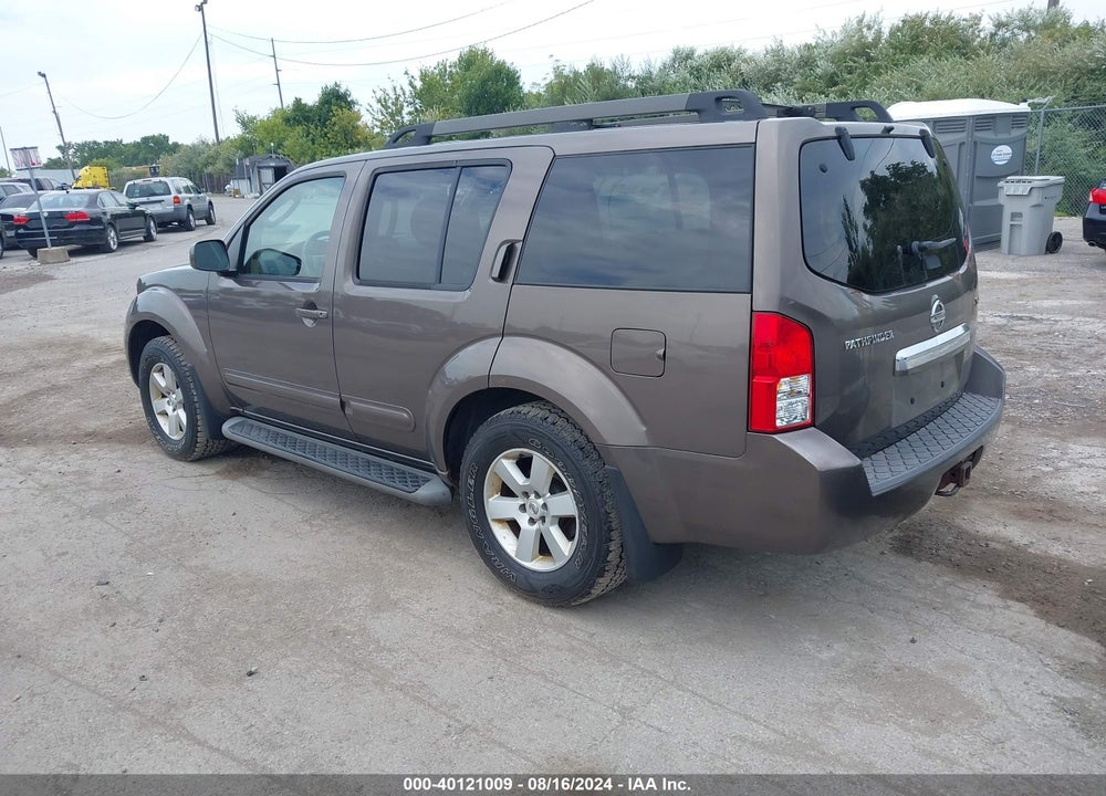 2008 NISSAN PATHFINDER SE VIN: 5N1AR18B08C621380