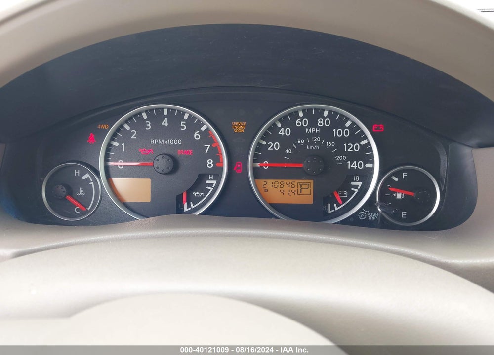 2008 NISSAN PATHFINDER SE VIN: 5N1AR18B08C621380