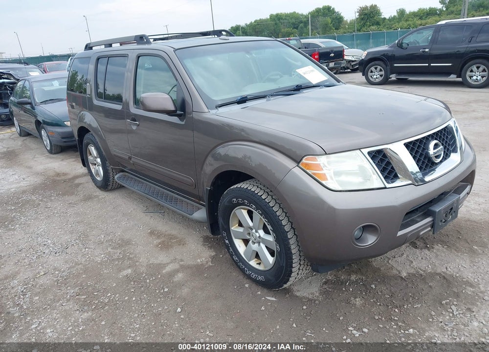 2008 NISSAN PATHFINDER SE VIN: 5N1AR18B08C621380