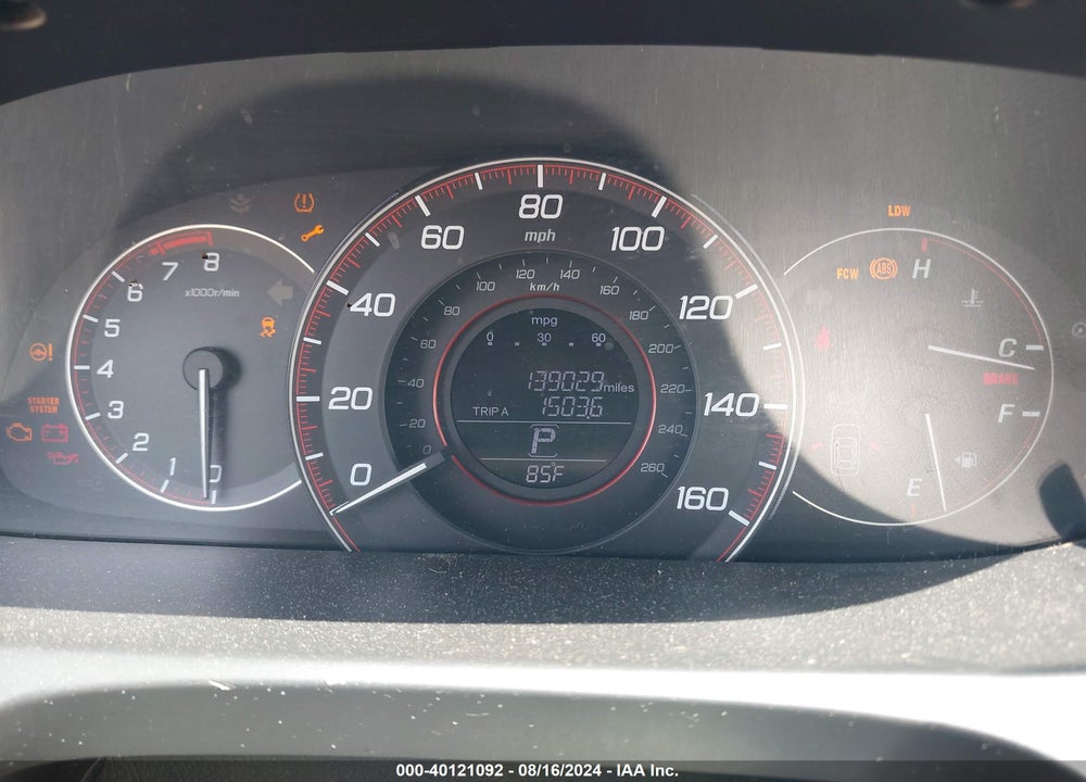 2013 HONDA ACCORD EX-L V-6 VIN: 1HGCT2B88DA000574