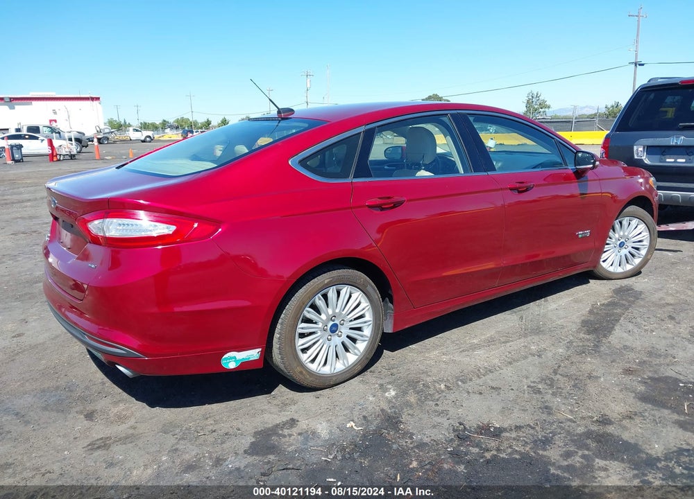 2014 FORD FUSION ENERGI SE LUXURY VIN: 3FA6P0PU5ER164615