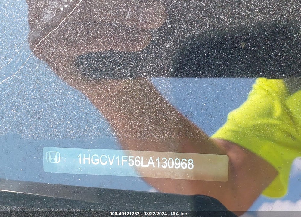 2020 HONDA ACCORD EX-L VIN: 1HGCV1F56LA130968