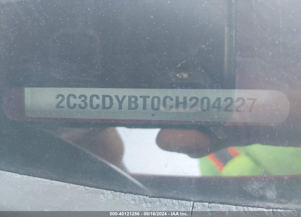 2012 DODGE CHALLENGER R/T VIN: 2C3CDYBT0CH204227