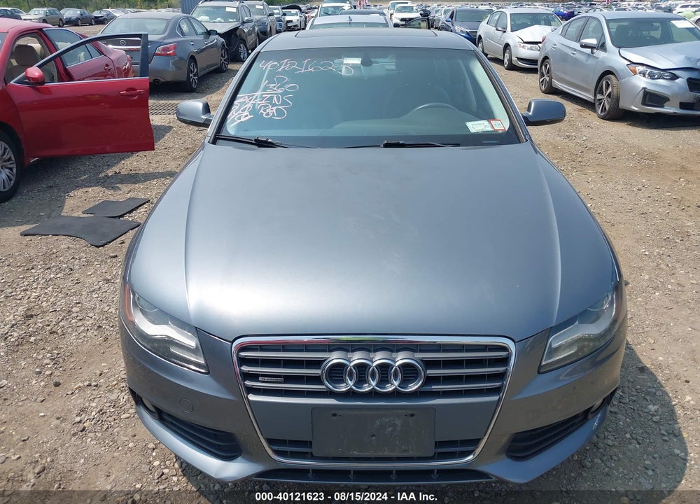2012 AUDI A4 2.0T PREMIUM VIN: WAUBFAFL8CN003974