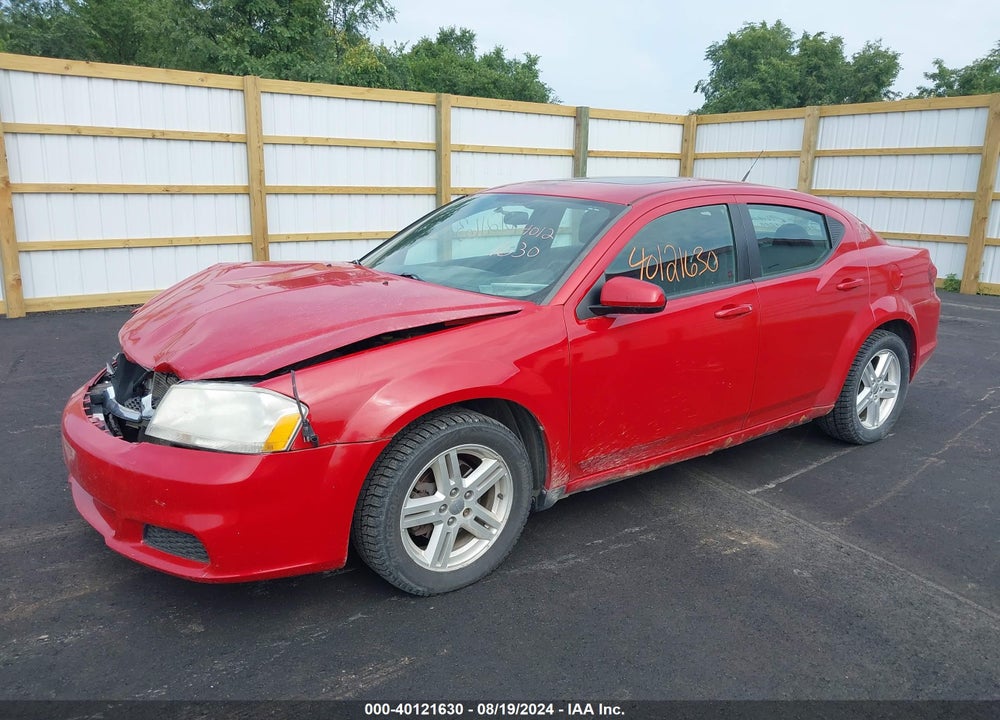 2011 DODGE AVENGER MAINSTREET VIN: 1B3BD1FB4BN509107