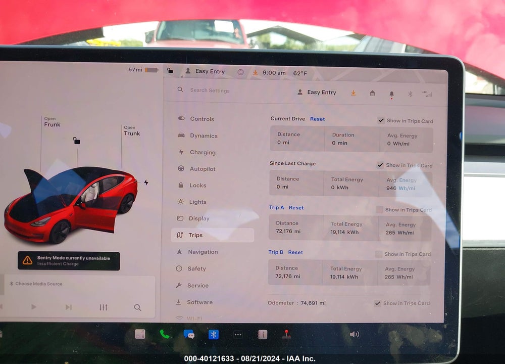2021 TESLA MODEL 3 LONG RANGE DUAL MOTOR ALL-WHEEL DRIVE VIN: 5YJ3E1EB7MF055342