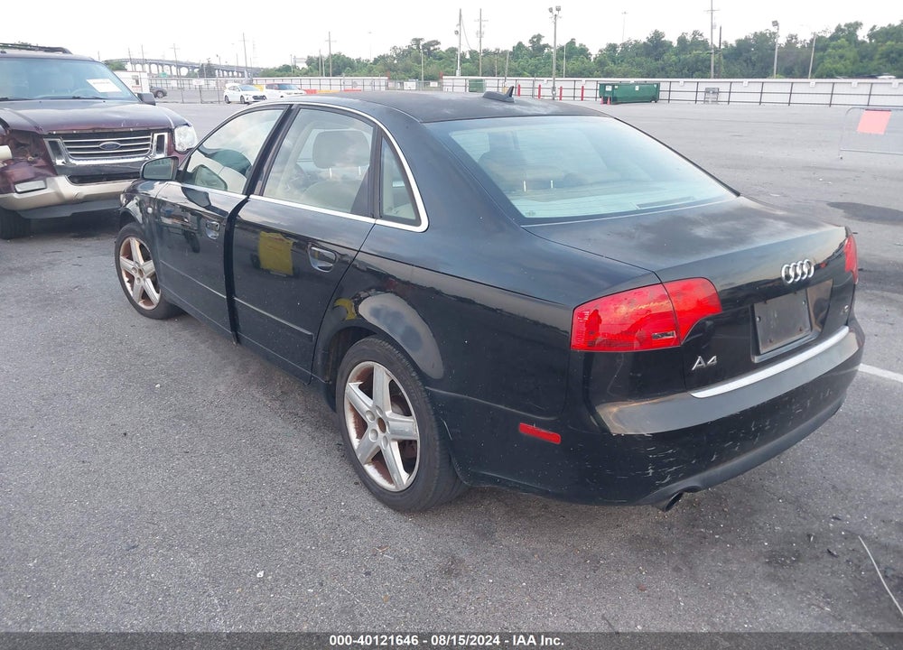 2005 AUDI A4 2.0T VIN: WAUAF78E25A535194