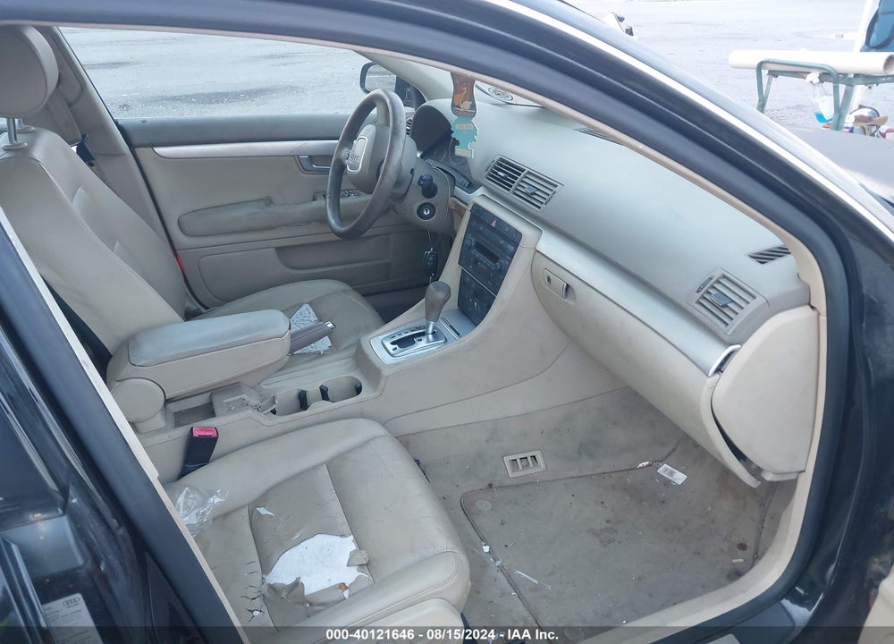 2005 AUDI A4 2.0T VIN: WAUAF78E25A535194