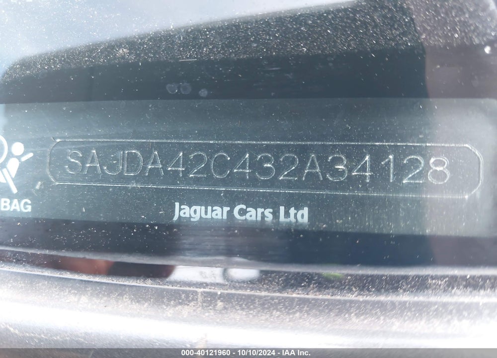 2003 JAGUAR XK8 VIN: SAJDA42C432A34128