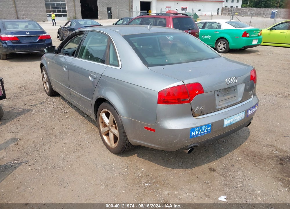 2007 AUDI A4 3.2 VIN: WAUDH78E17A062964