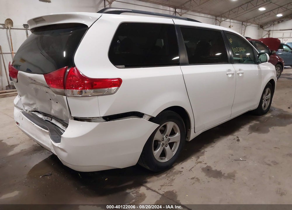 2011 TOYOTA SIENNA LE V6 VIN: 5TDKK3DC0BS123449