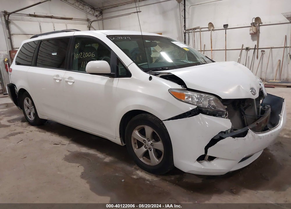 2011 TOYOTA SIENNA LE V6 VIN: 5TDKK3DC0BS123449