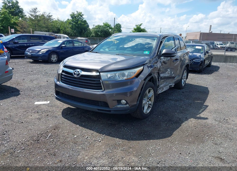 2014 TOYOTA HIGHLANDER LIMITED V6 VIN: 5TDDKRFH7ES027052