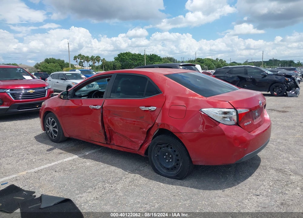 2014 TOYOTA COROLLA VIN: 5YFBURHE0EP123702