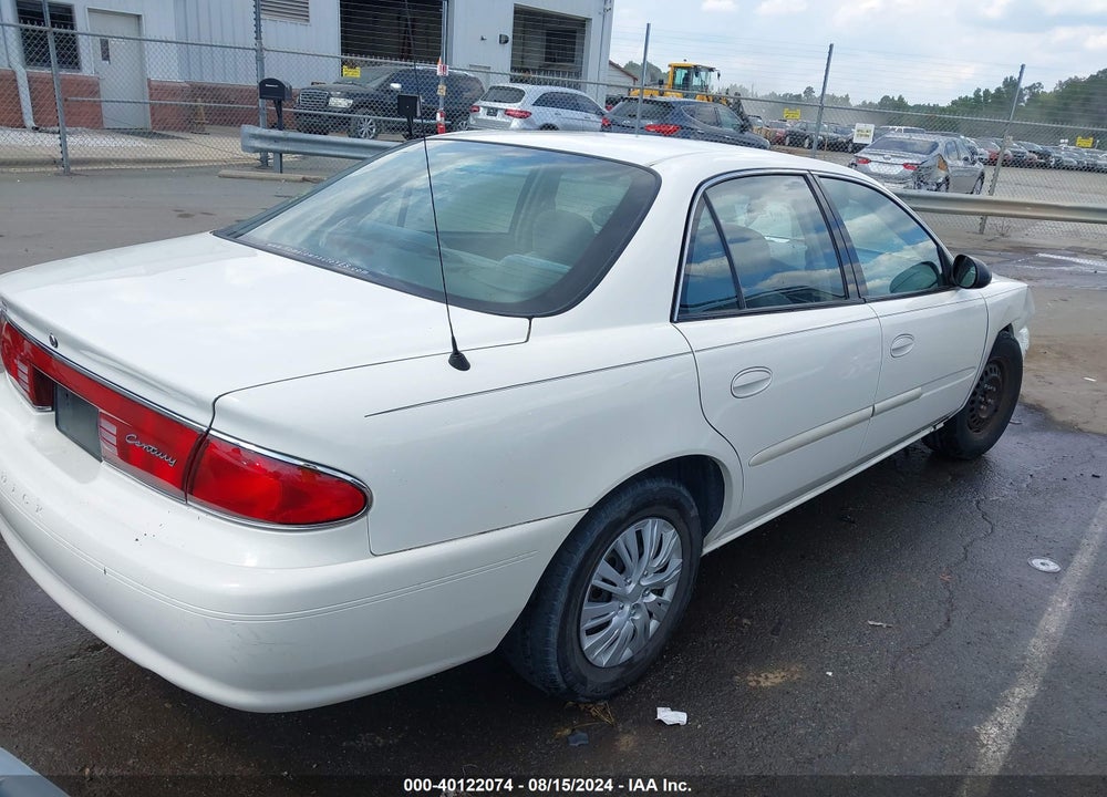 2004 BUICK CENTURY VIN: 2G4WS52J341244822