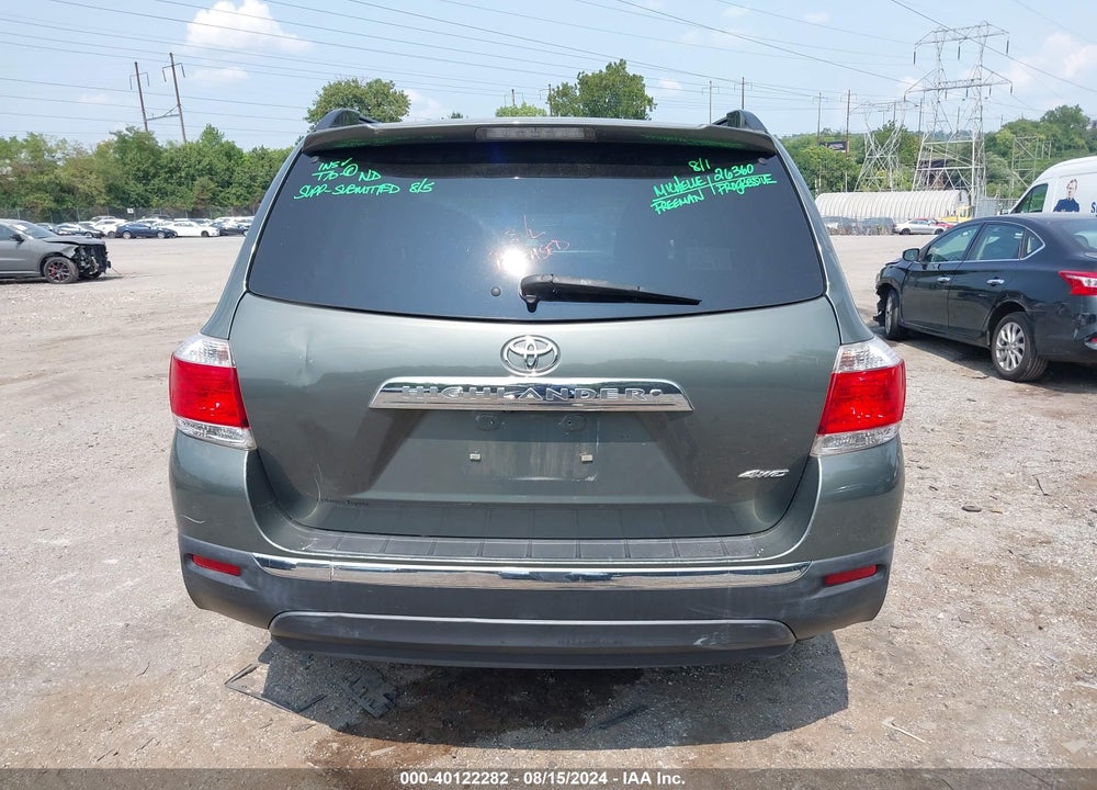 2013 TOYOTA HIGHLANDER BASE PLUS V6 VIN: 5TDBK3EH4DS192934