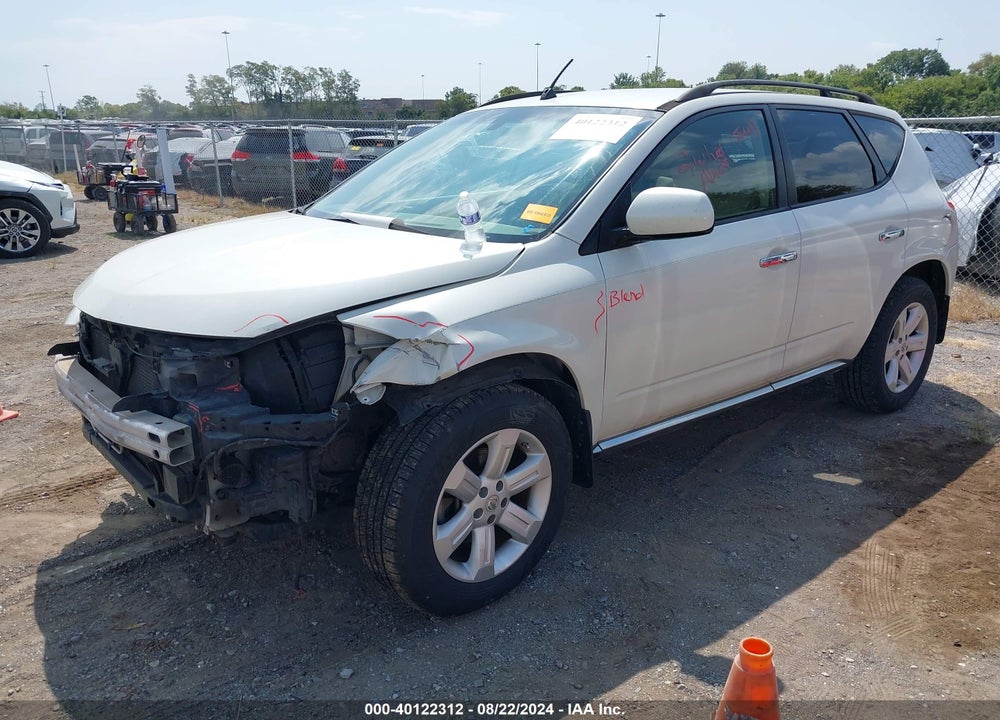 2007 NISSAN MURANO SL VIN: JN8AZ08T97W528768