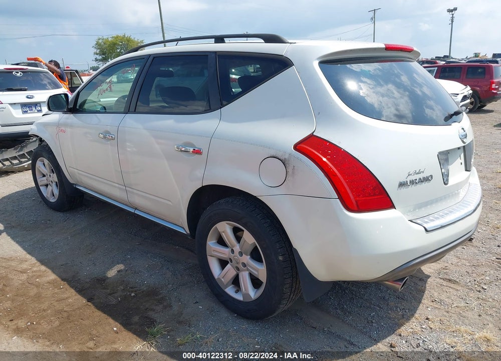 2007 NISSAN MURANO SL VIN: JN8AZ08T97W528768