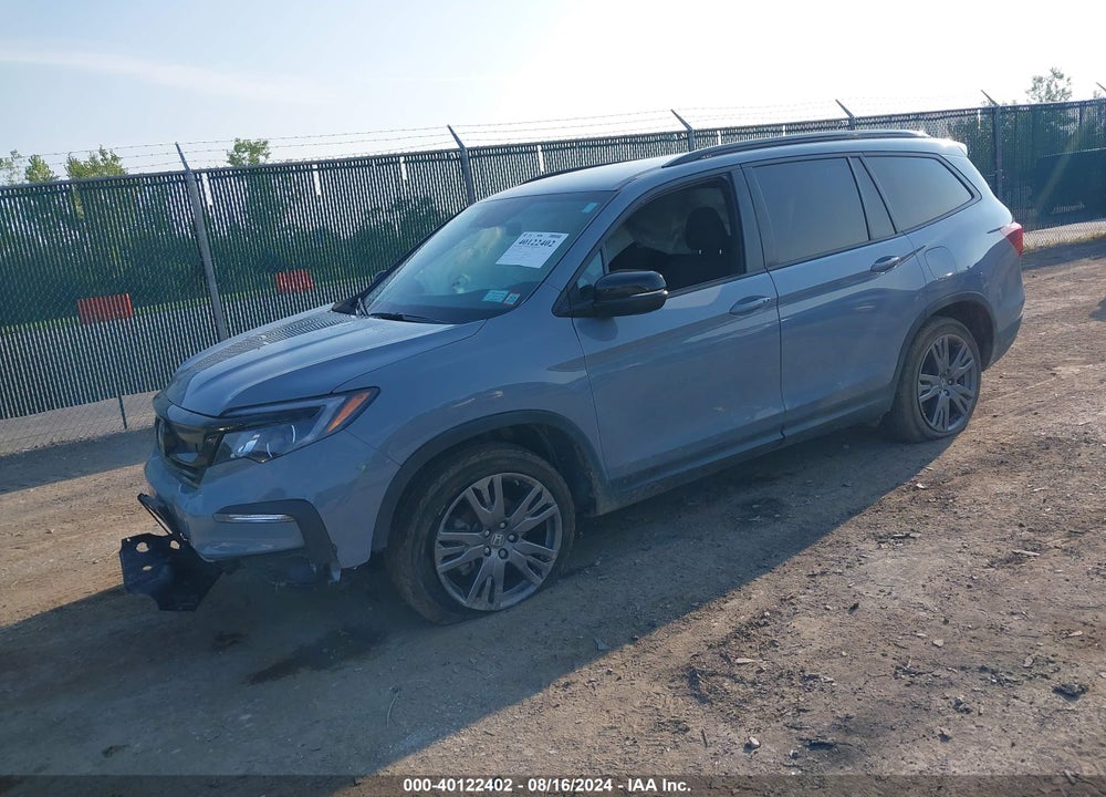 2022 HONDA PILOT VIN: 5FNYF6H39NB104031