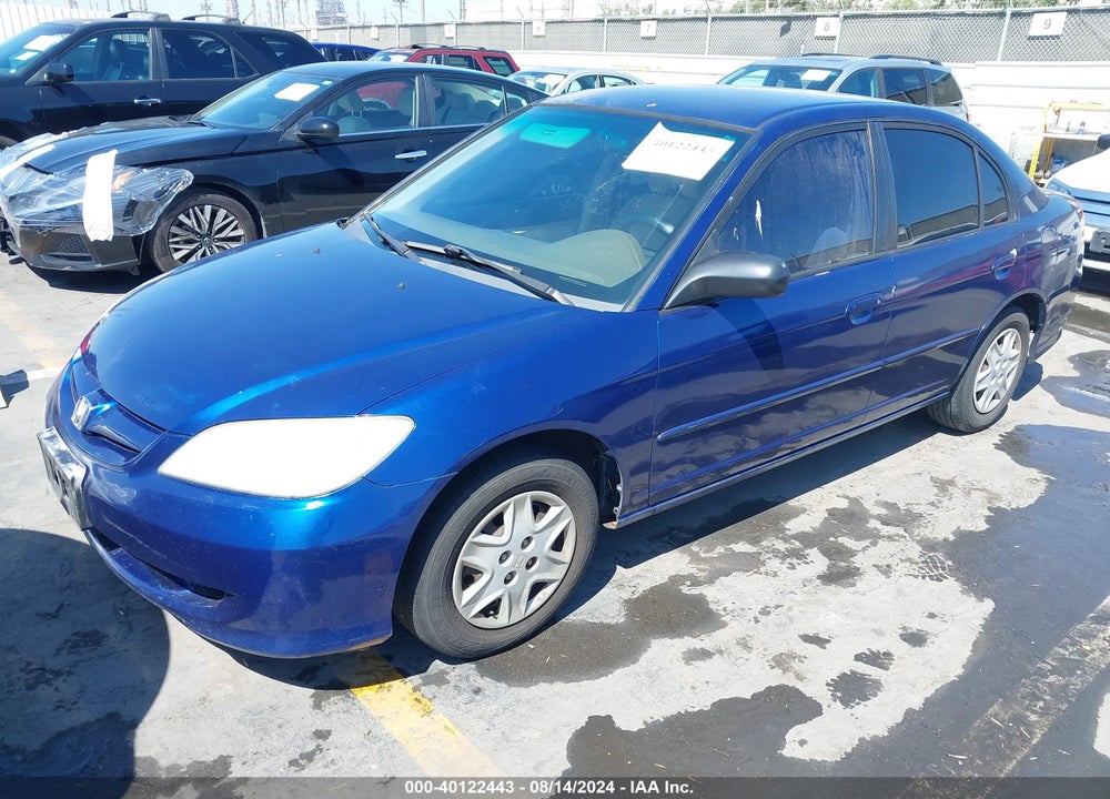 2005 HONDA CIVIC VP VIN: 2HGES16355H534798
