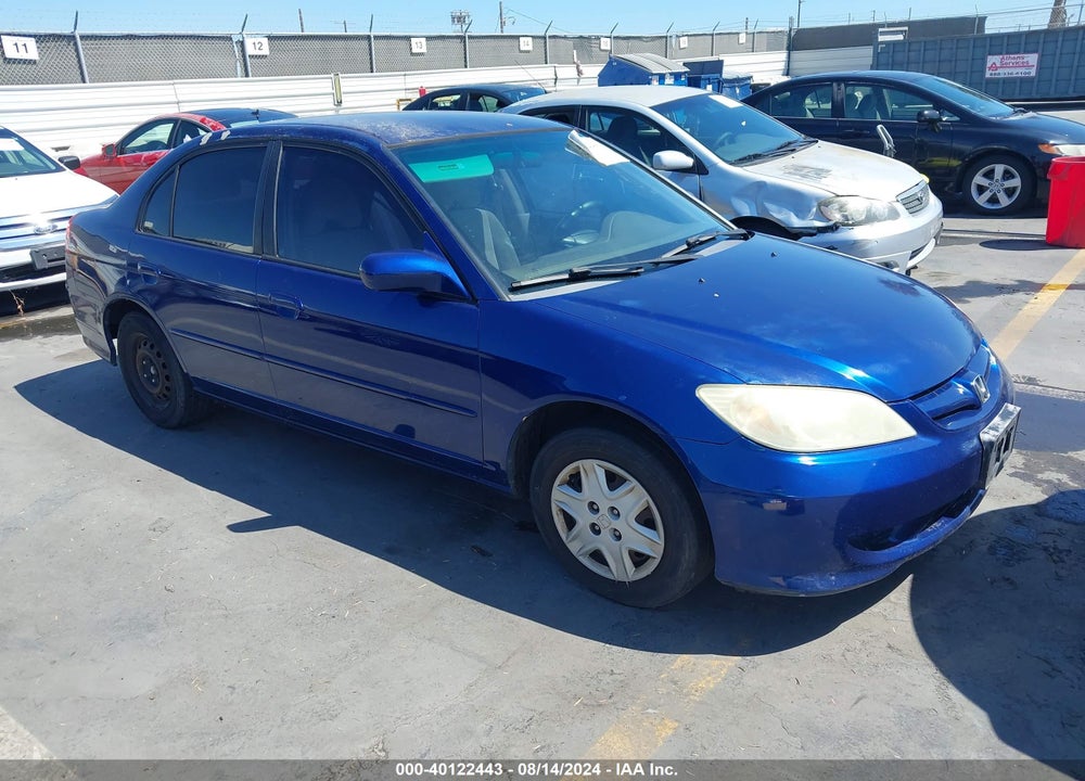 2005 HONDA CIVIC VP VIN: 2HGES16355H534798
