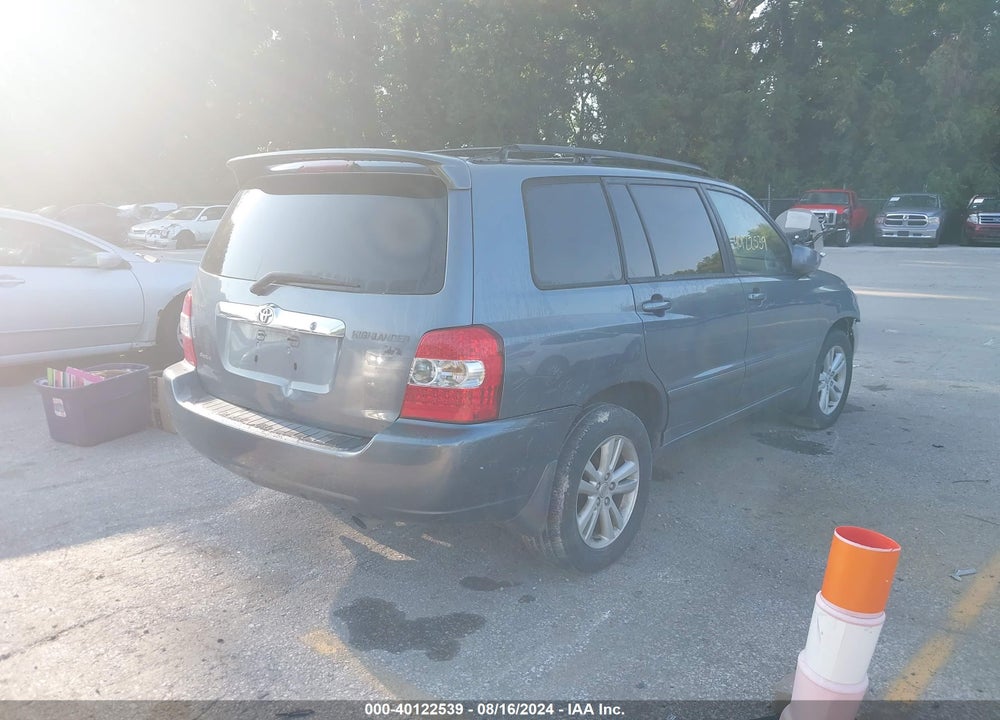 2006 TOYOTA HIGHLANDER HYBRID LIMITED V6 VIN: JTEEW21A860005667